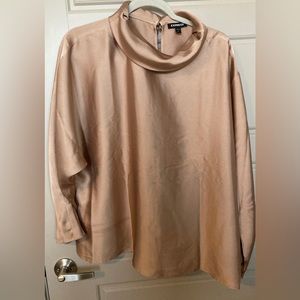 Express Tan Cowl Neck Blouse
